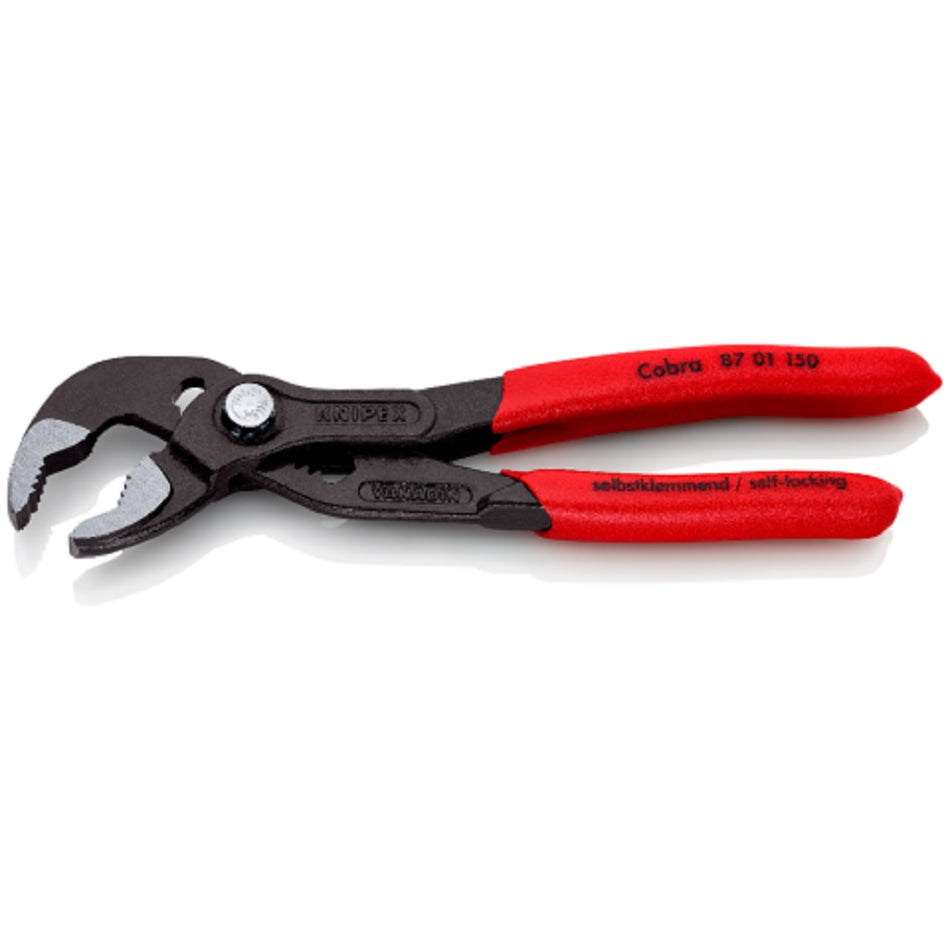 Knipex Cobra Water Pump Pliers 8701150. Angled view showing jaws open.