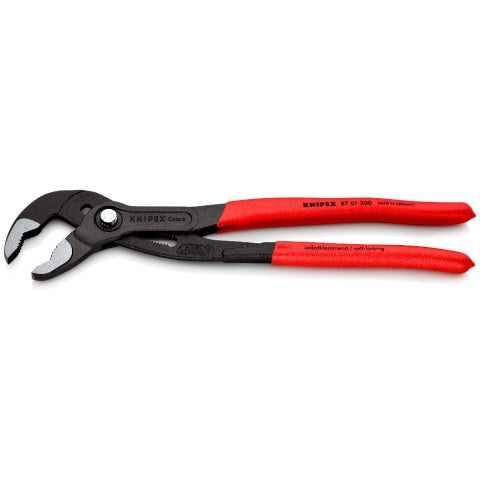 Knipex Cobra Water Pump Pliers 8701300.  Angled view showing jaws open.