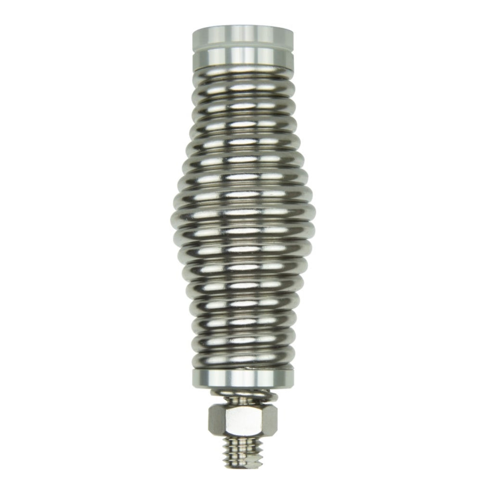 GME Medium Duty Stainless Steel Barrel Spring-AS002.  Front view of stainless steel barrel shaped spring.