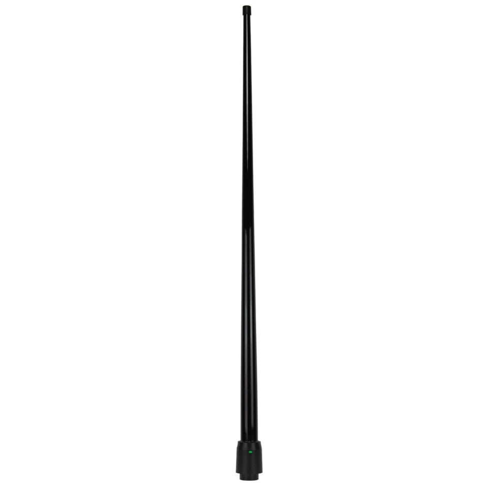 GME Marine VHF Antenna Whip Black 1200mm-AW364VB.  Front view of black antenna whip.