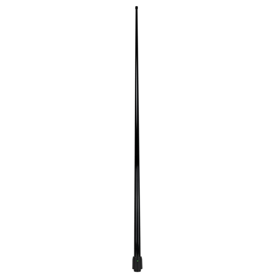 GME Antenna Whip Black 2400mm-AW368VB.  Front view of black antenna whip.