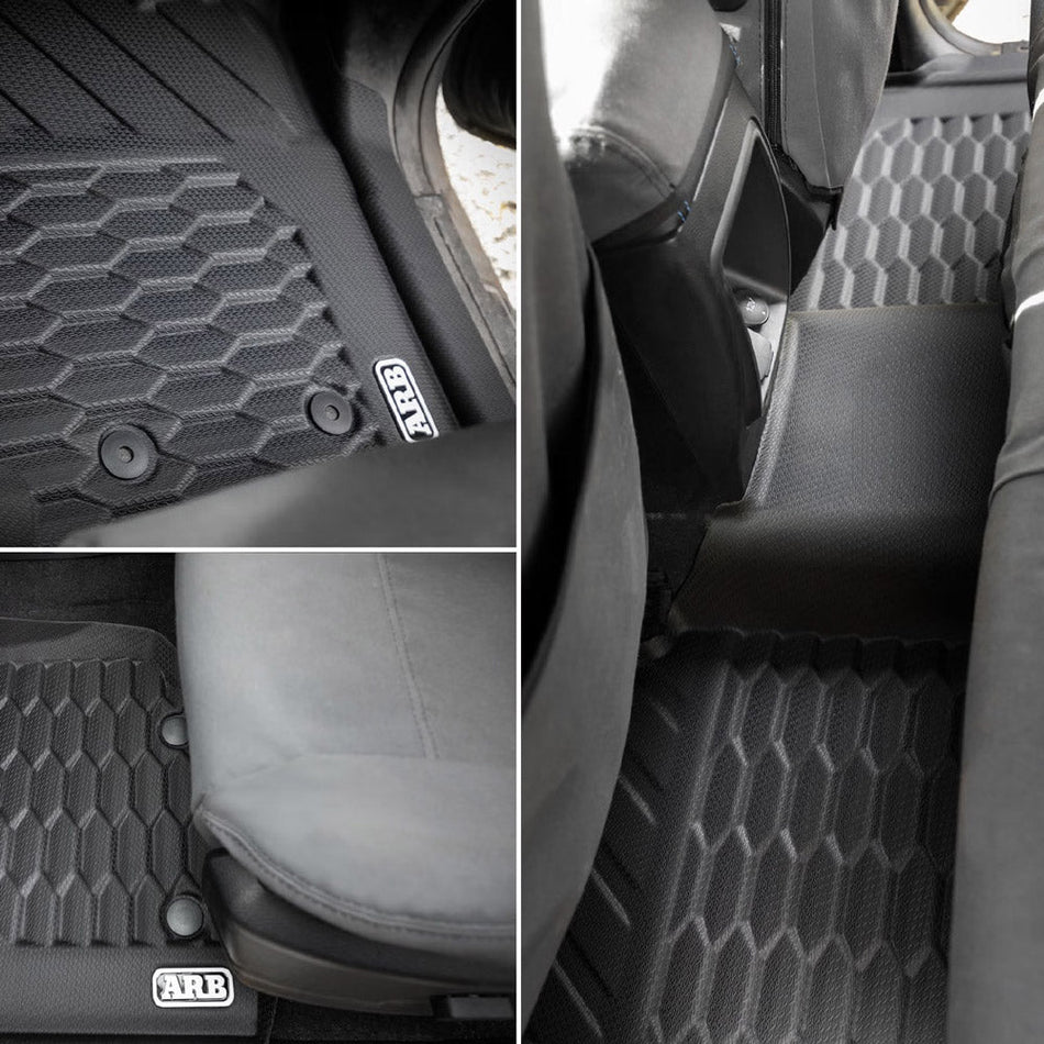Floor Mats Front & Rear - Suits Isuzu D-Max 2012-2021 Double Cab