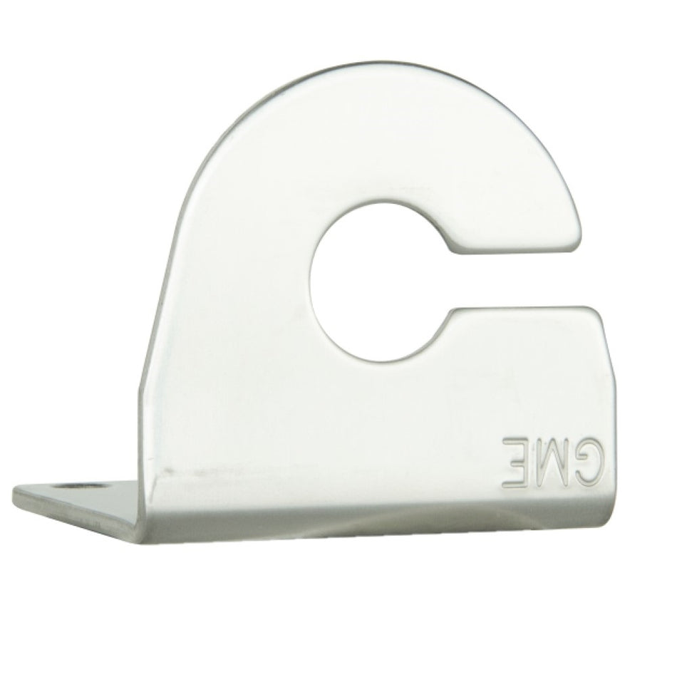 "L" Bracket With Cable Slot 2.5mm - MB415SS. Front view of Bracket