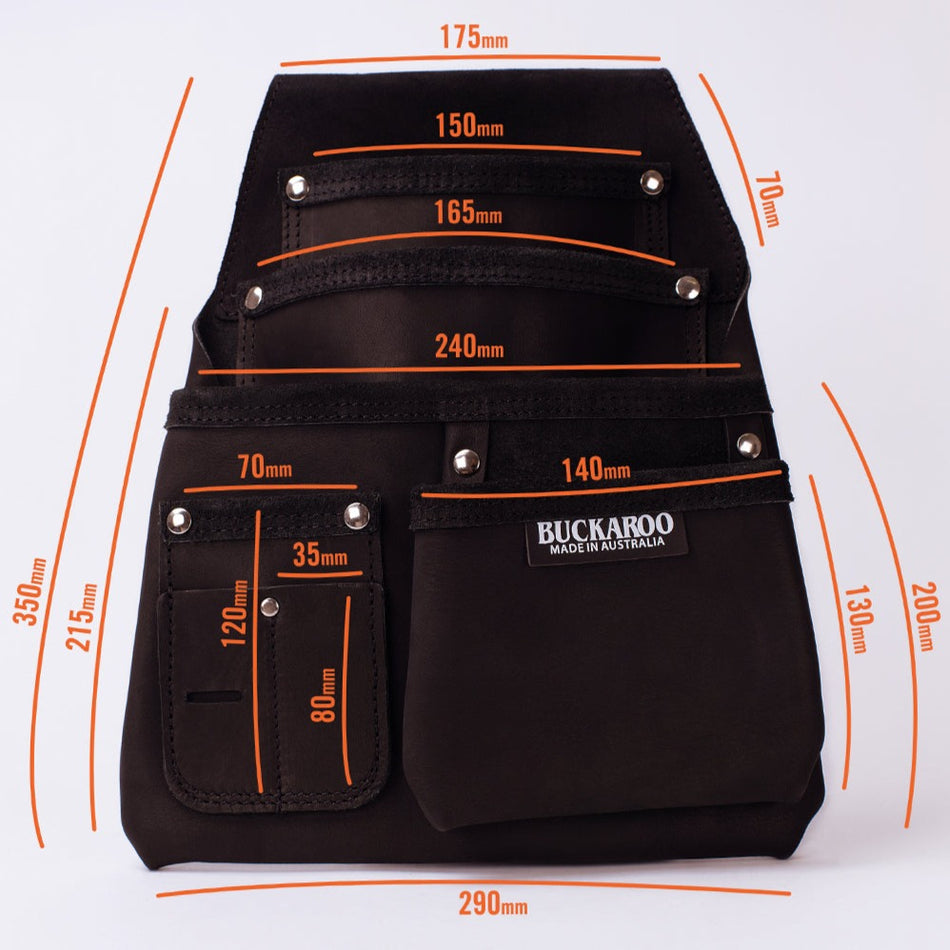 4 Pocket Low Drop Bag - Black - NBF4B