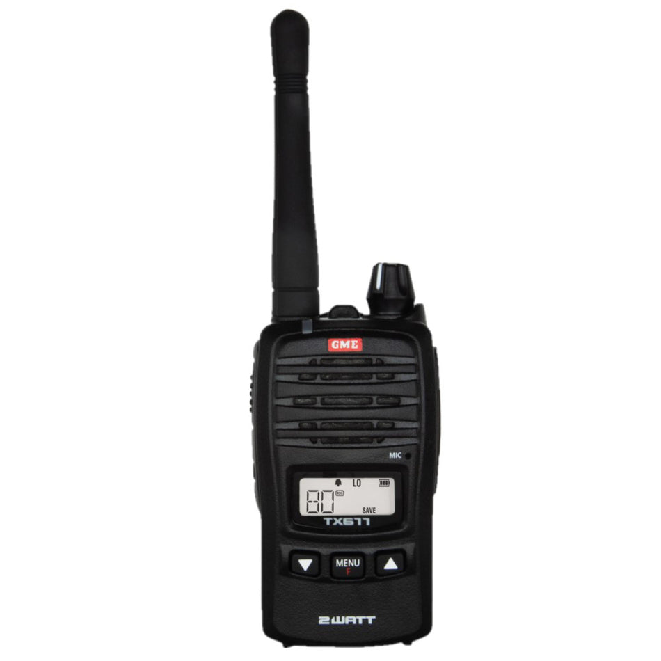GME 2 Watt UHF CB Handheld Radio front view