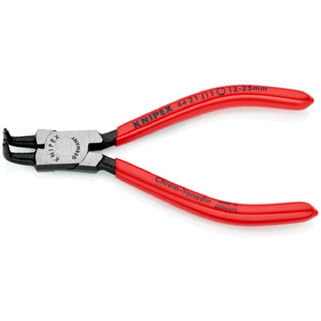 Knipex Circlip Pliers 4421J11. Angled view showing jaws open. 