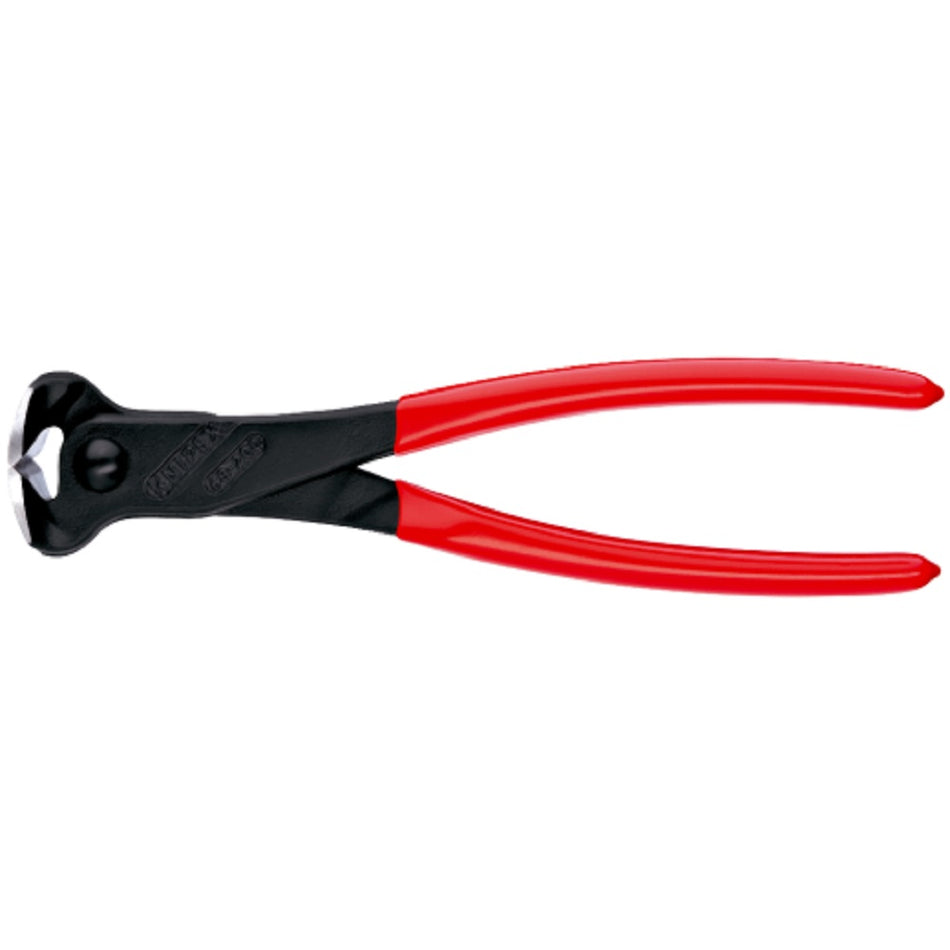 Knipex End Knippers 6801200.  Side view with jaws closed.