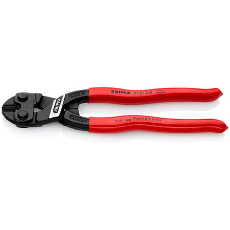 Knipex Compact Bolt Cutter "Cobolt" 7131200. Angle view showing cutters closed