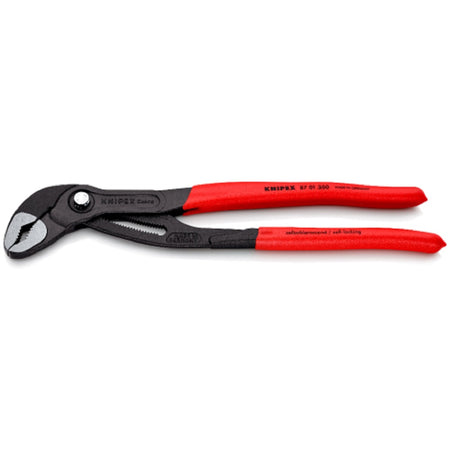 Knipex Cobra Water Pump Pliers 8701300. Angled view showing jaws closed.