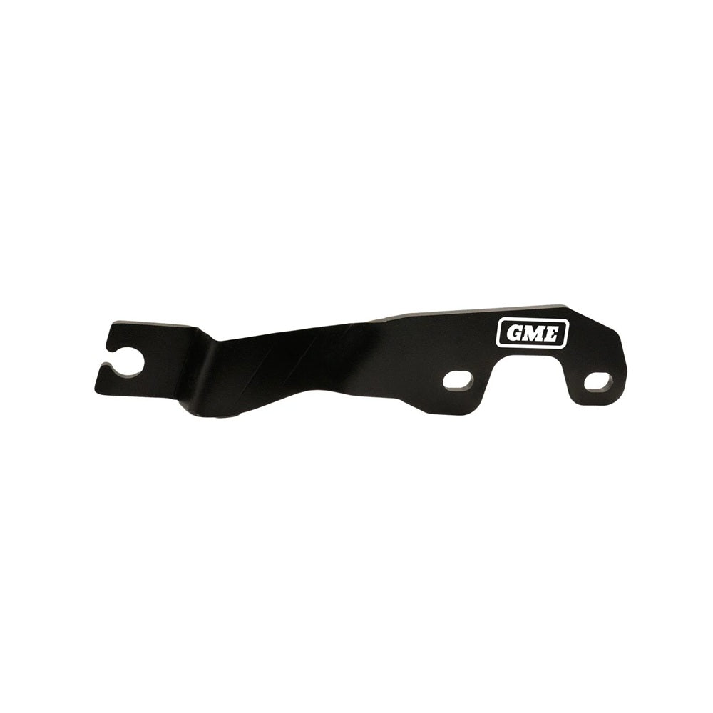 BHM01 GME - Bonnet Hinge Mount Ford Ranger 22-Current. Black metal bracket with GME logo on a white background.