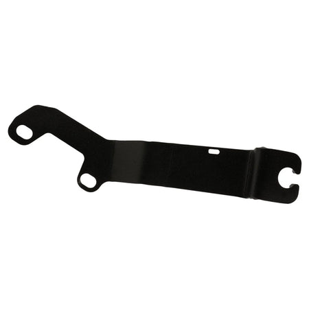 BHM04 - GME - Bonnet Hinge mount Mitsubishi Triton 2024-Cu. Black metal bracket on a white background.