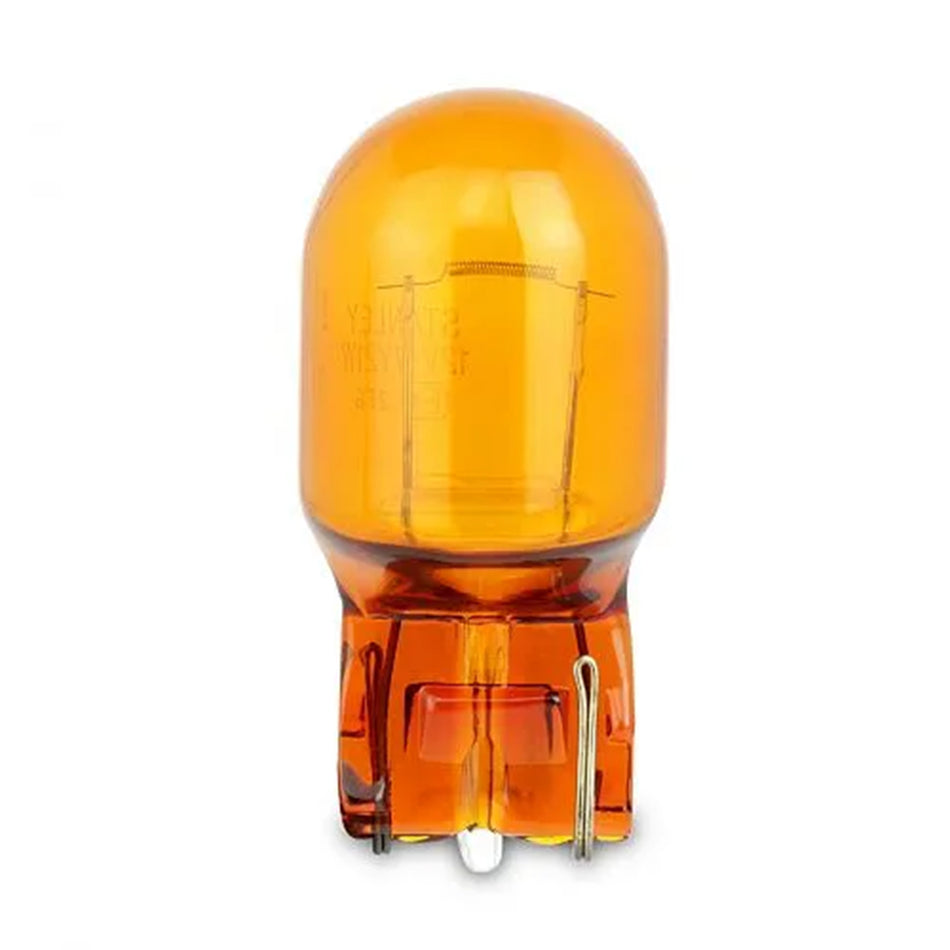 HELLA Wedge Base Bulb 12V 21W - Amber side view