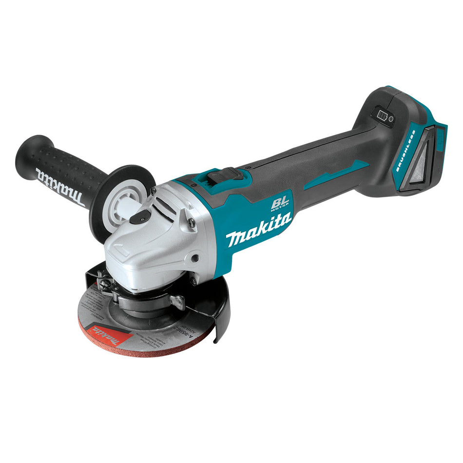 Makita 18V LXT Brushless 125mm (5") Slide Switch Angle Grinder