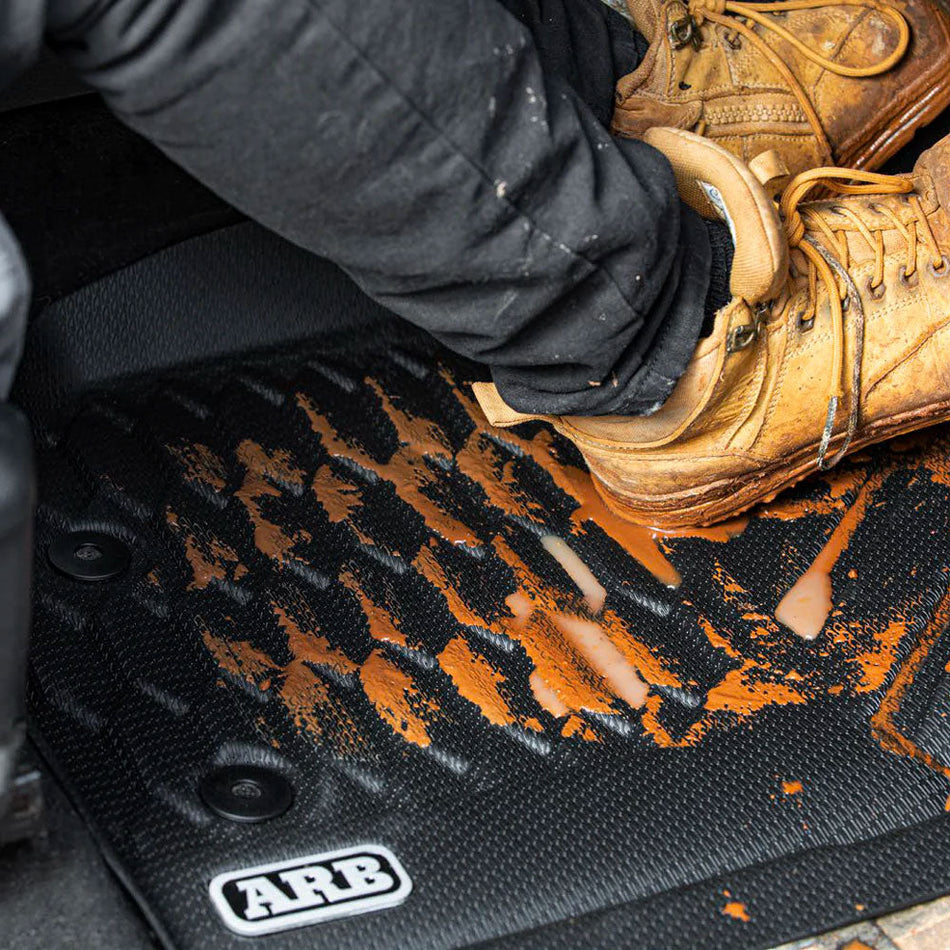 ARB Floor Mats Front & Rear - Suits Toyota Hilux Auto 2015+ Double Cab