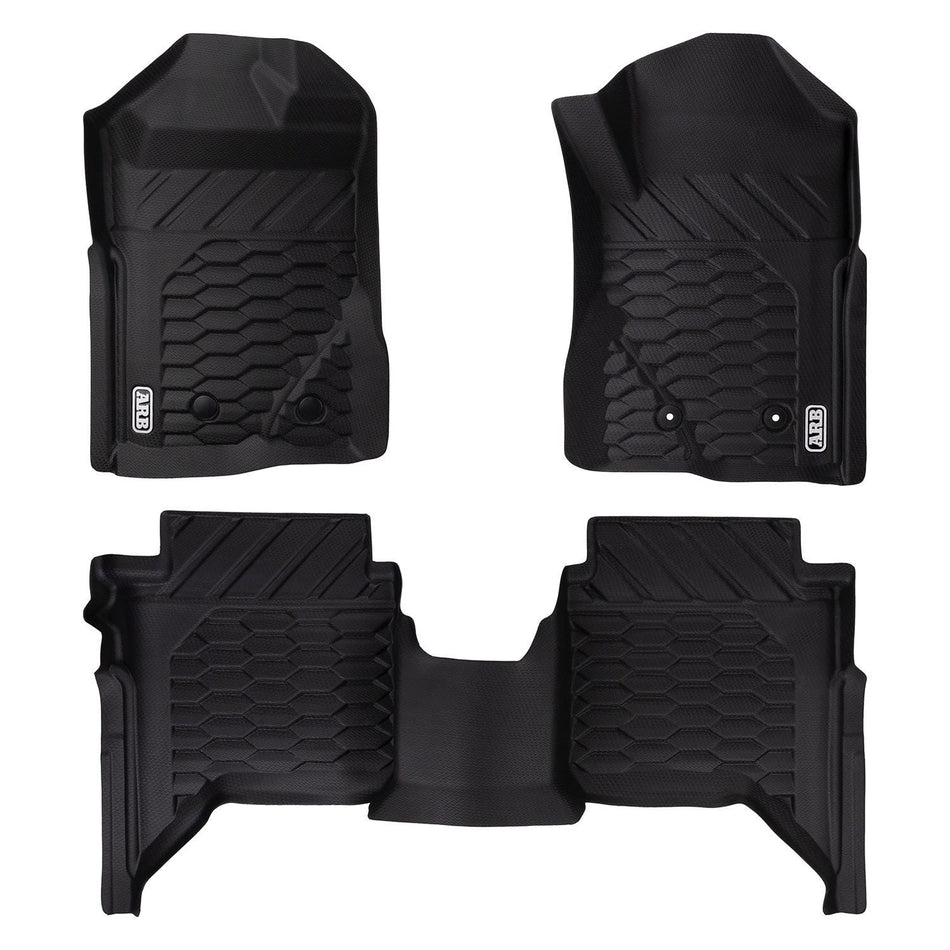 ARB Floor Mats Front & Rear - Suits Toyota Hilux Auto 2015+ Double Cab