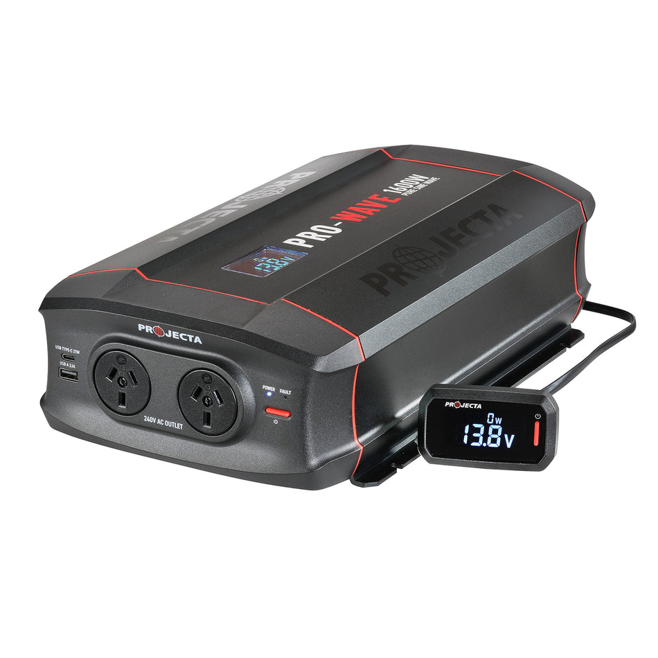 Projecta 12V 1600W Pro-Wave Inverter Pure Sine Wave side view