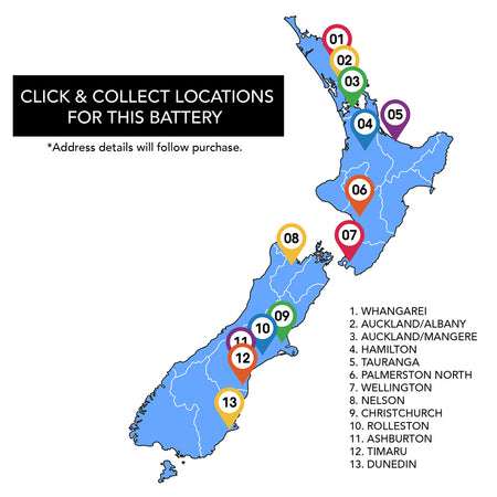 Map showing collection points