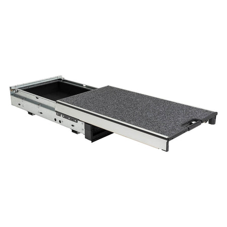 ARB Roller Floor/Slide Out Tray Mid-Height 945mm-RFH945. Front view of extended Roller Floor.