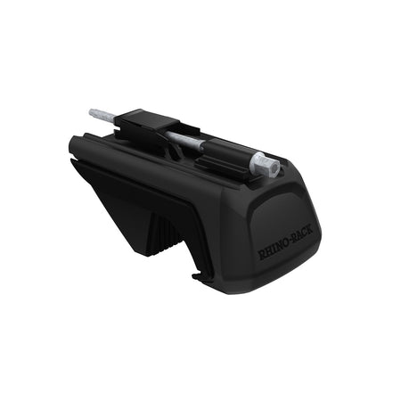 Rhino-Rack RX100 Leg (x4)-RX100. Front view of 1 x black RX100 leg.