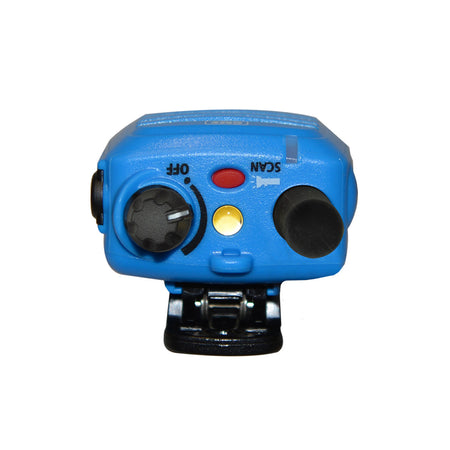 GME 5 Watts UHF Blue Handheld Radio - top view