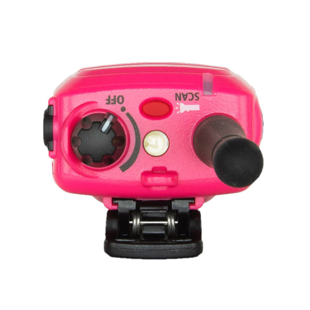 GME 5 Watts UHF Pink Handheld Radio - top view