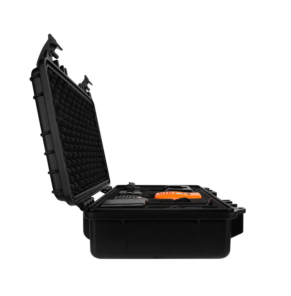 GME 5/1 Watt UHF CB Orange Handheld Radio Car Kit case with open