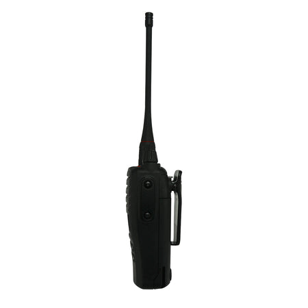 GME 5/1 Watt IP67 UHF CB Handheld Radio side view